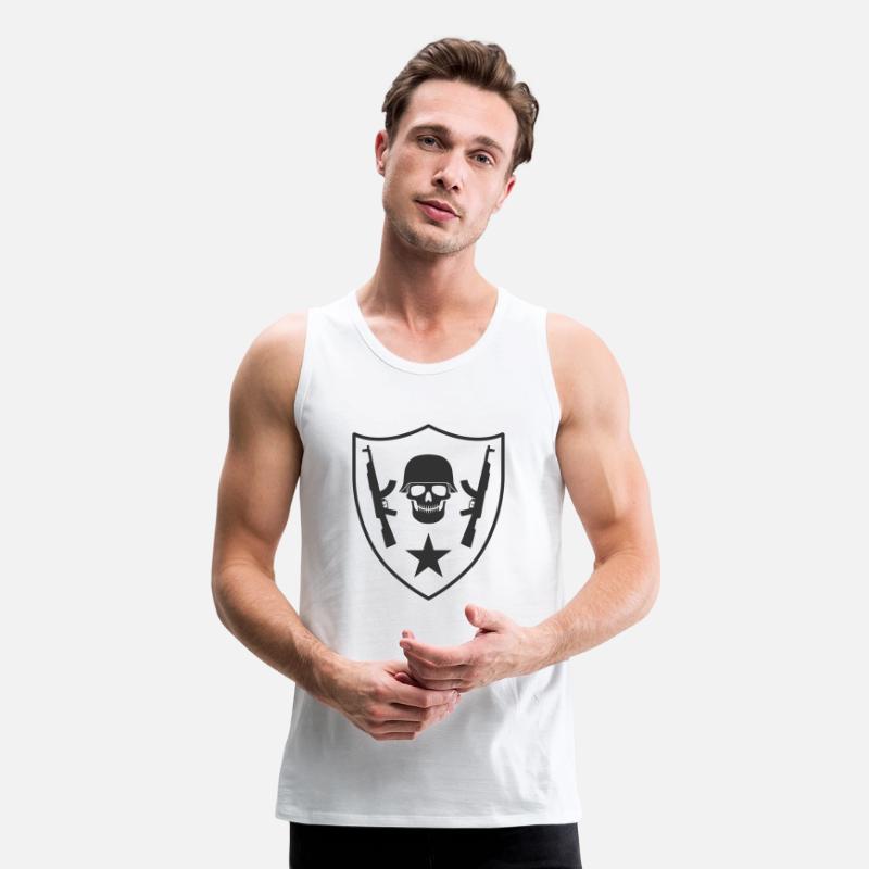 Skull and rifles coat of arms 02