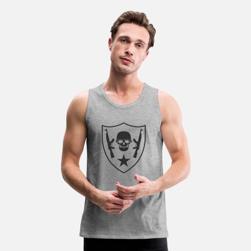 Skull and rifles coat of arms 02