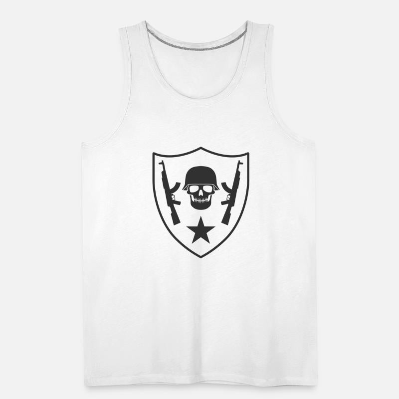 Skull and rifles coat of arms 02