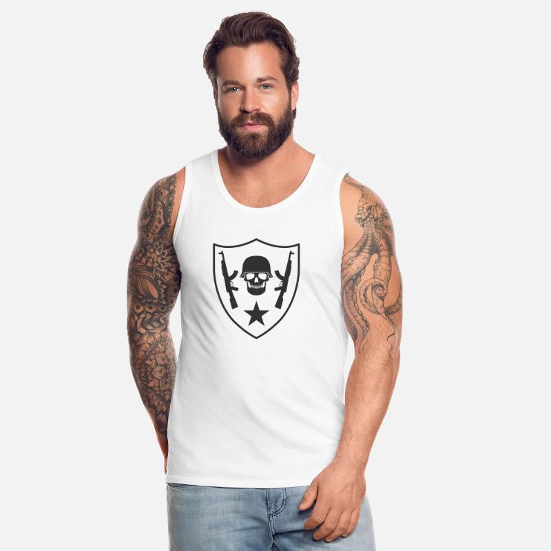 Skull and rifles coat of arms 02