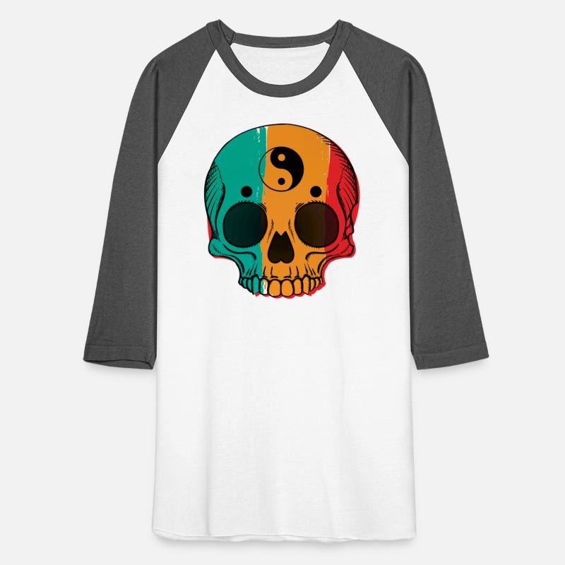 skull flag yin symbol yang symbol balance