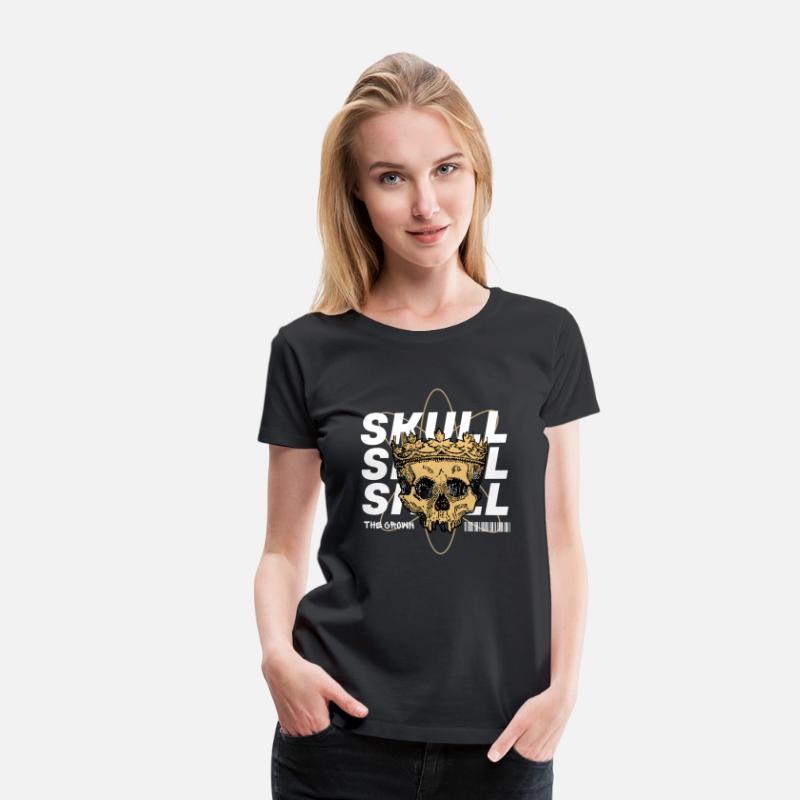 Skull the grown design