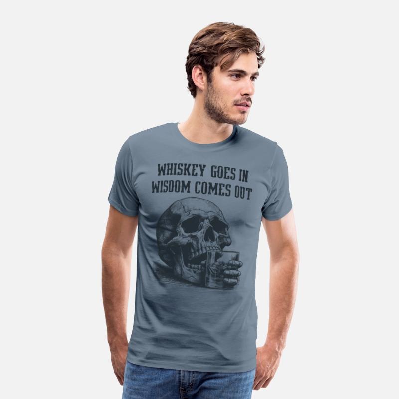Skull Whiskey Goes In Wisdom Comes Out