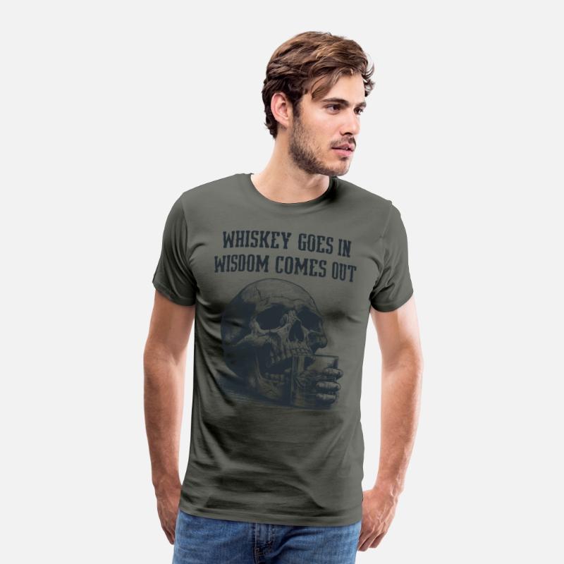 Skull Whiskey Goes In Wisdom Comes Out