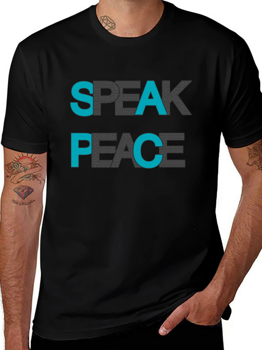 Speak Peace T-Shirt - Stylish and Comfortable