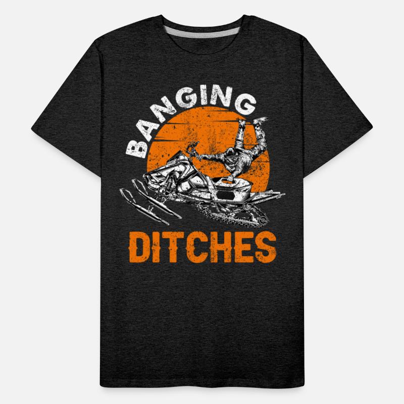Snowmobiling Hoodie Banging Ditches Snowmobile