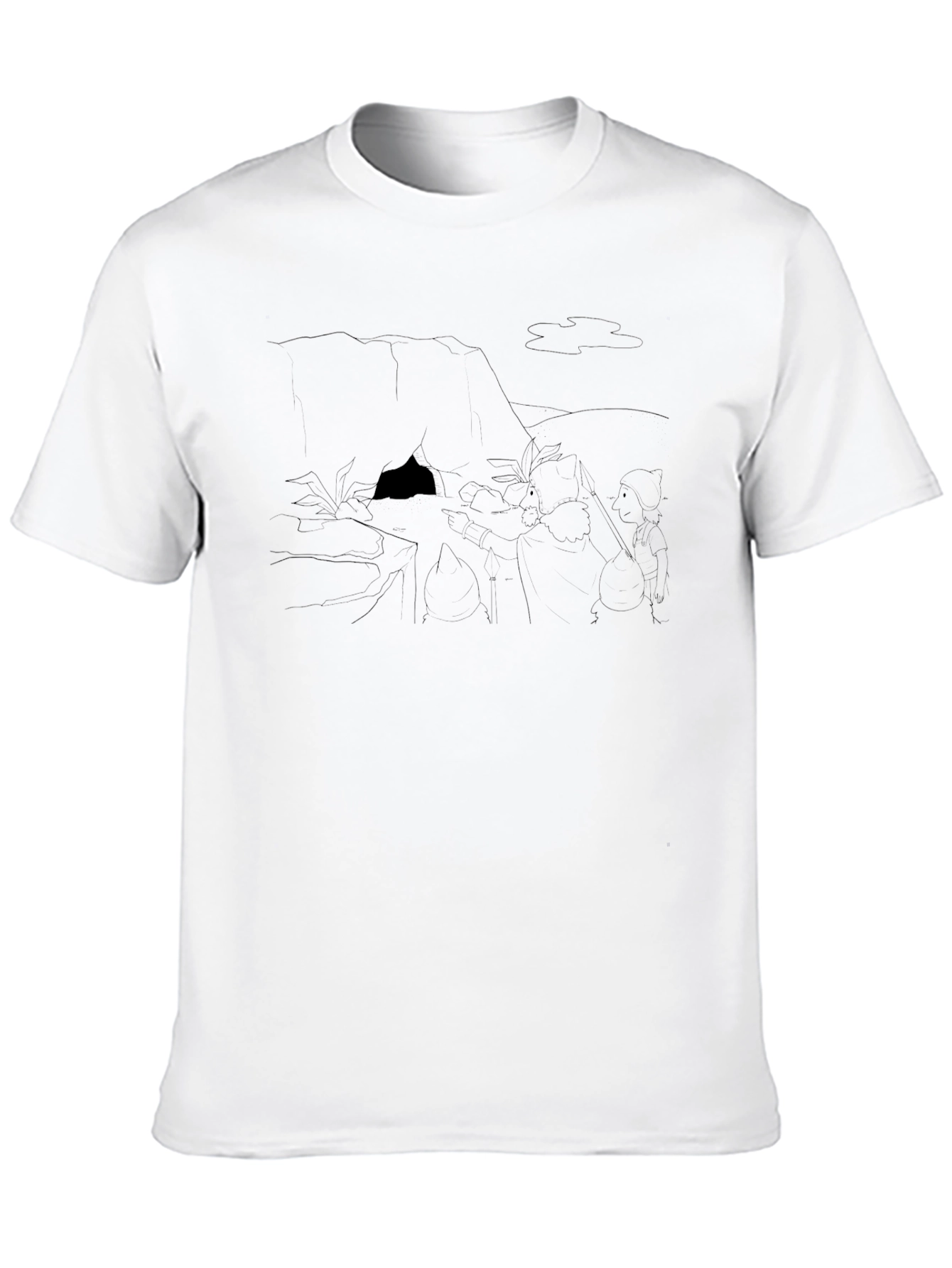Black Graphic Print Tee - Adventure Ready