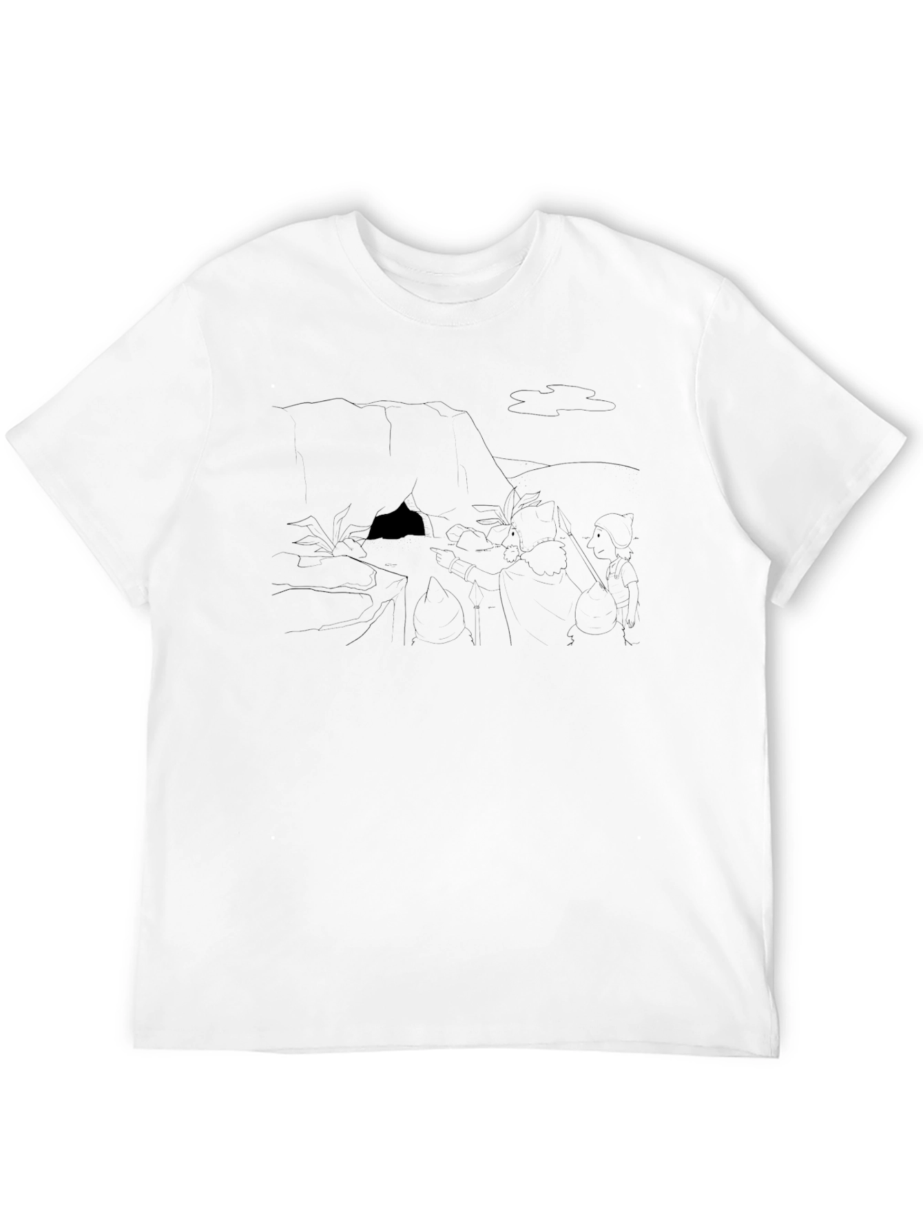 Black Graphic Print Tee - Adventure Ready