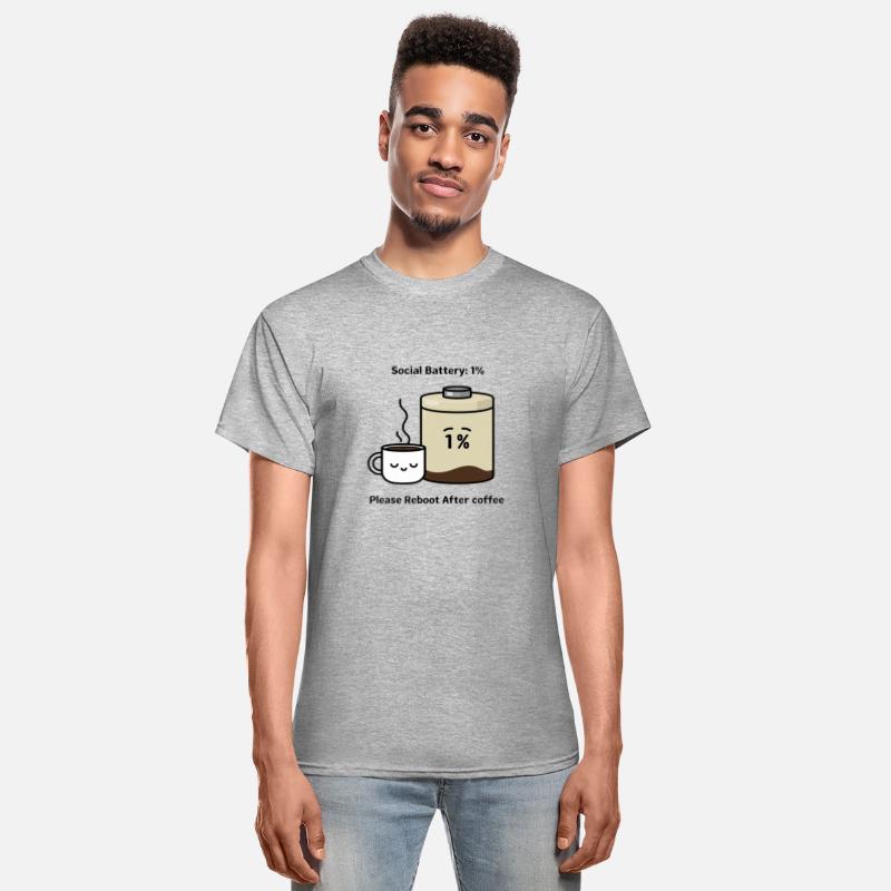 "Social Battery: 1% Please Reboot After Coffee"