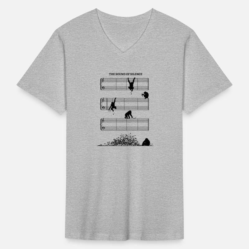 Sound Of Silence - Empty music sheet chimpanzees
