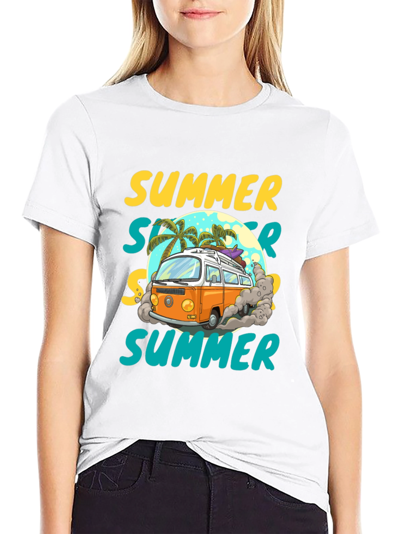 Summer Van T-Shirt - Beach Vibes