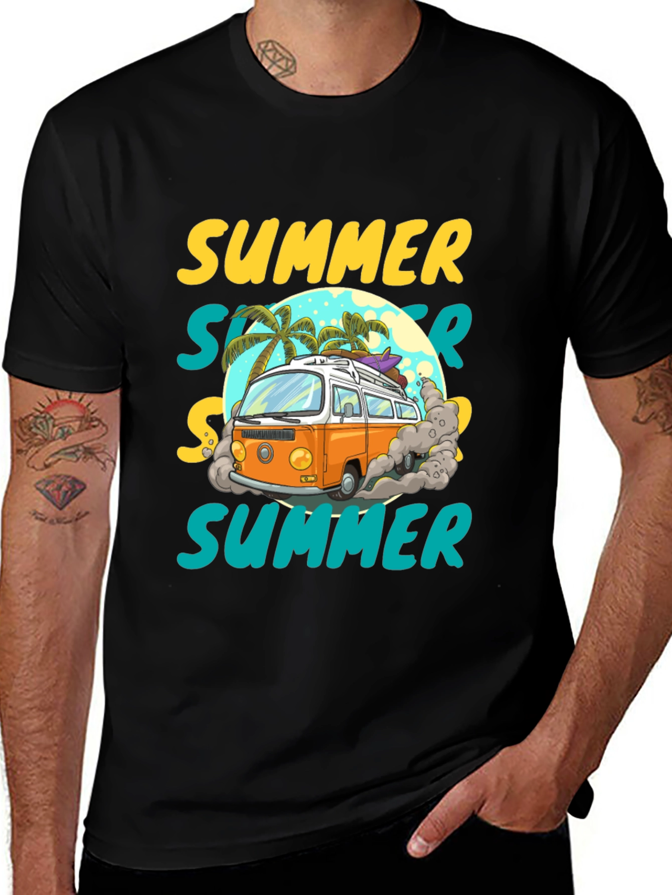 Summer Van T-Shirt - Beach Vibes