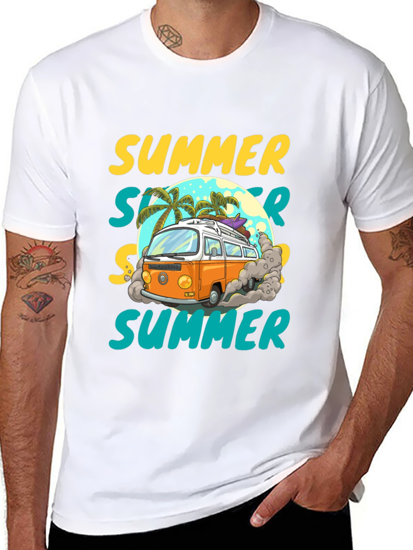 Summer Van T-Shirt - Beach Vibes