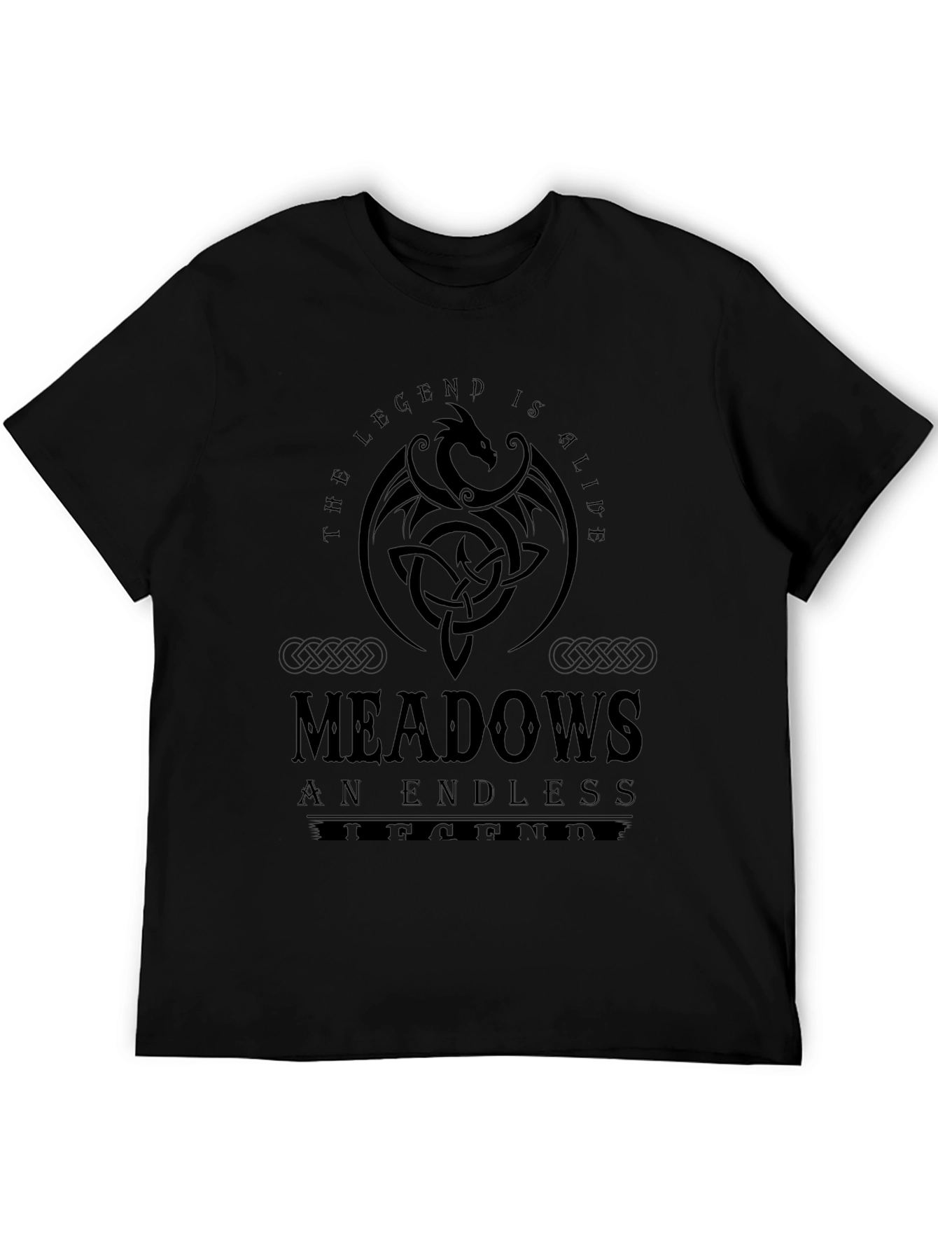 Meadows Legend T-Shirt: Dragon Celtic Knot Design