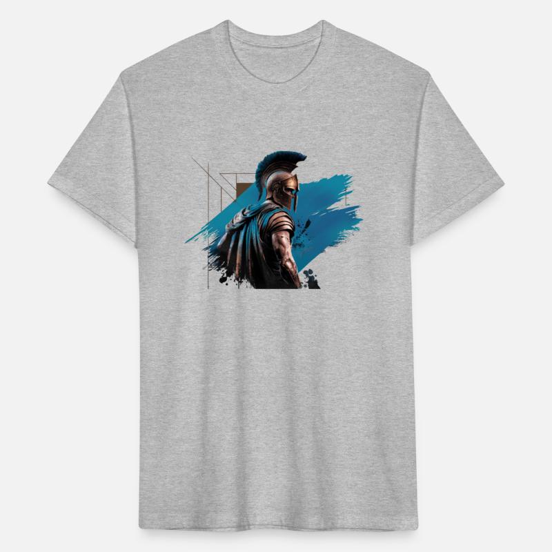 Spartan Warrior with Blue Cape
