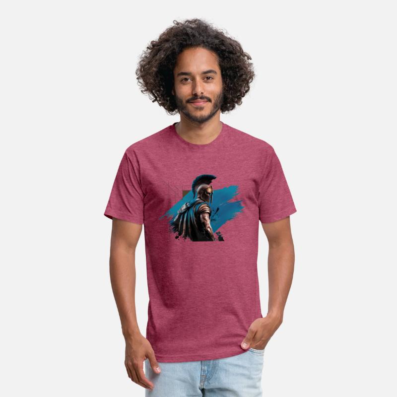 Spartan Warrior with Blue Cape
