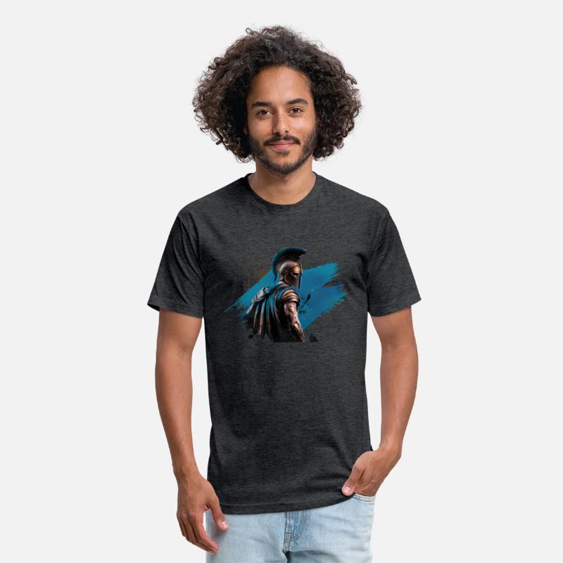 Spartan Warrior with Blue Cape