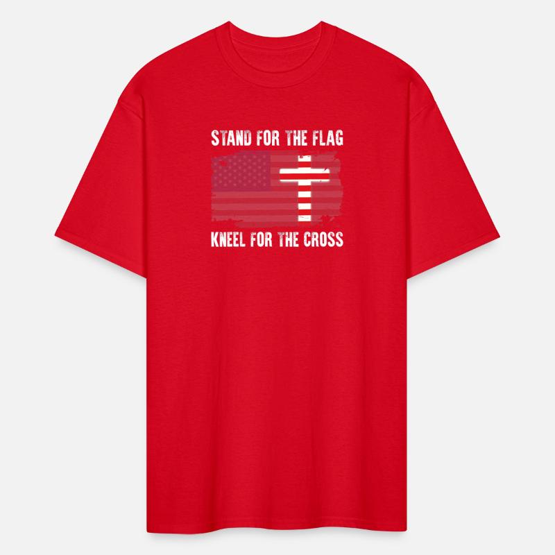 Stand For The Flag Kneel For The Cross US Patriots