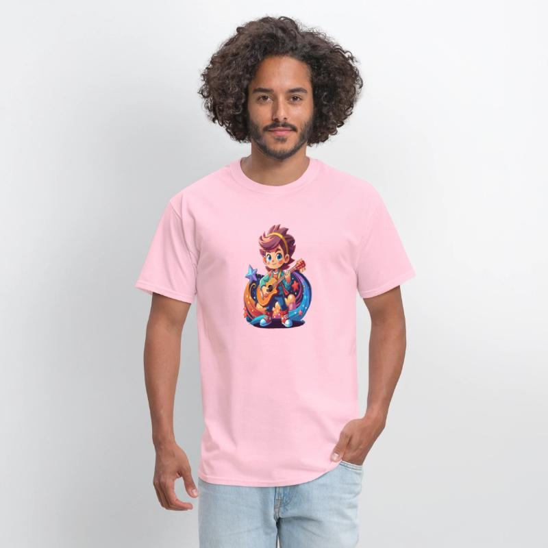 Starry Serenade Kawaii Guitarist Kid