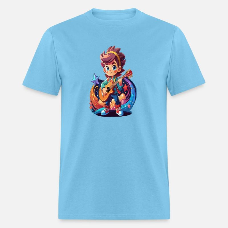 Starry Serenade Kawaii Guitarist Kid