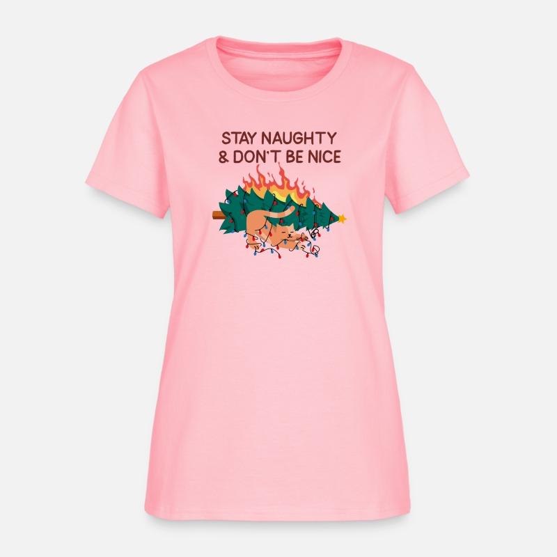 Stay naughty& don't be nice, Funny Cat Christmas