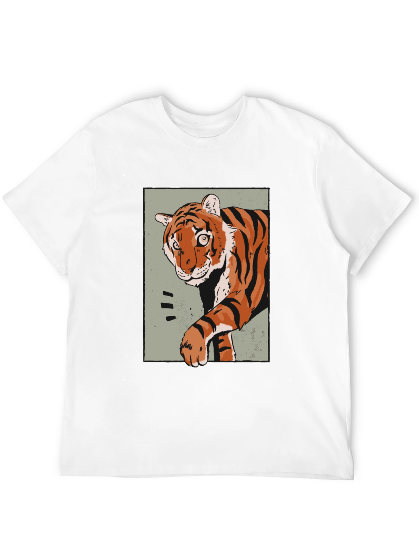 Tiger Graphic Print T-Shirt