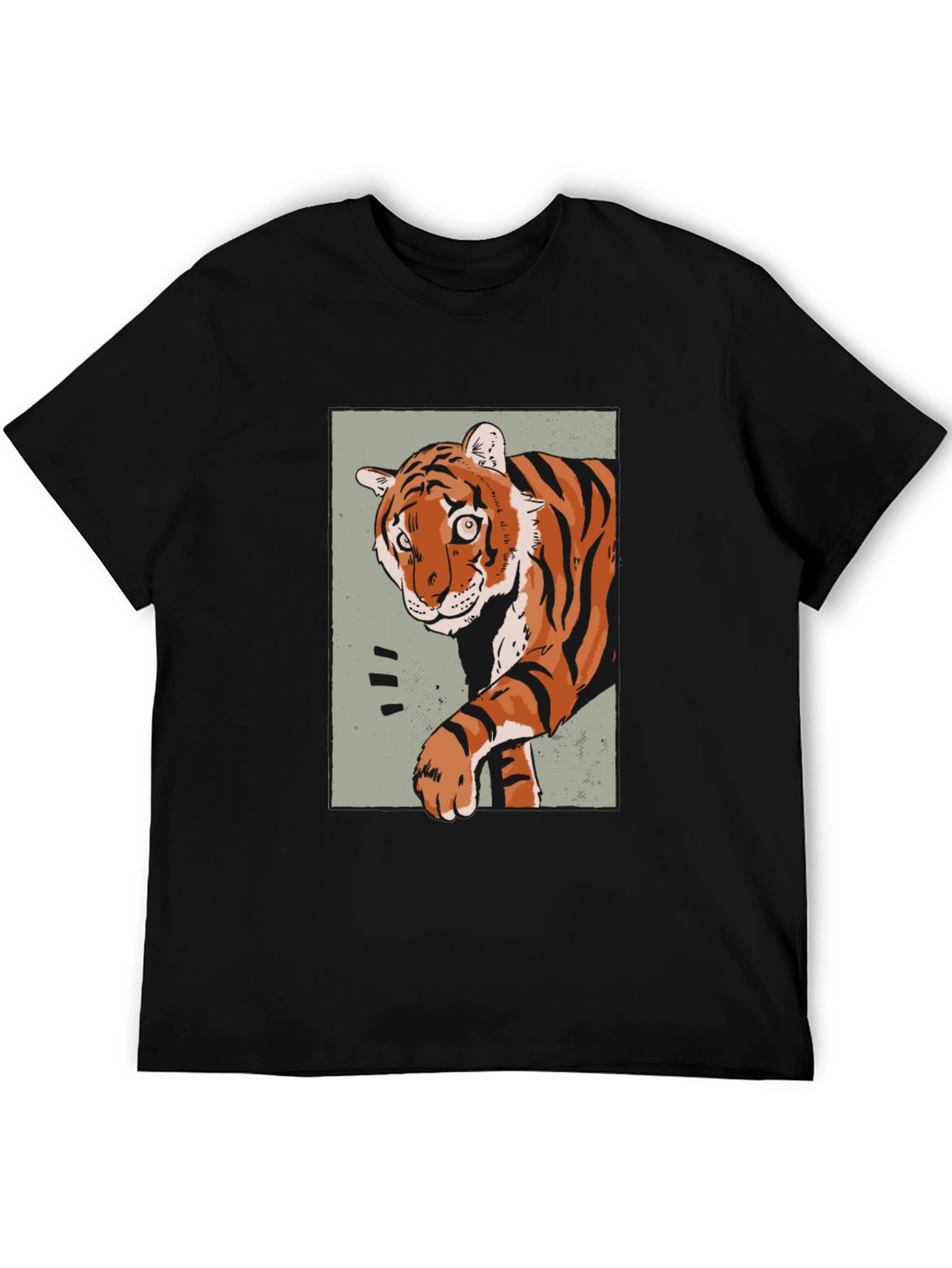 Tiger Graphic Print T-Shirt