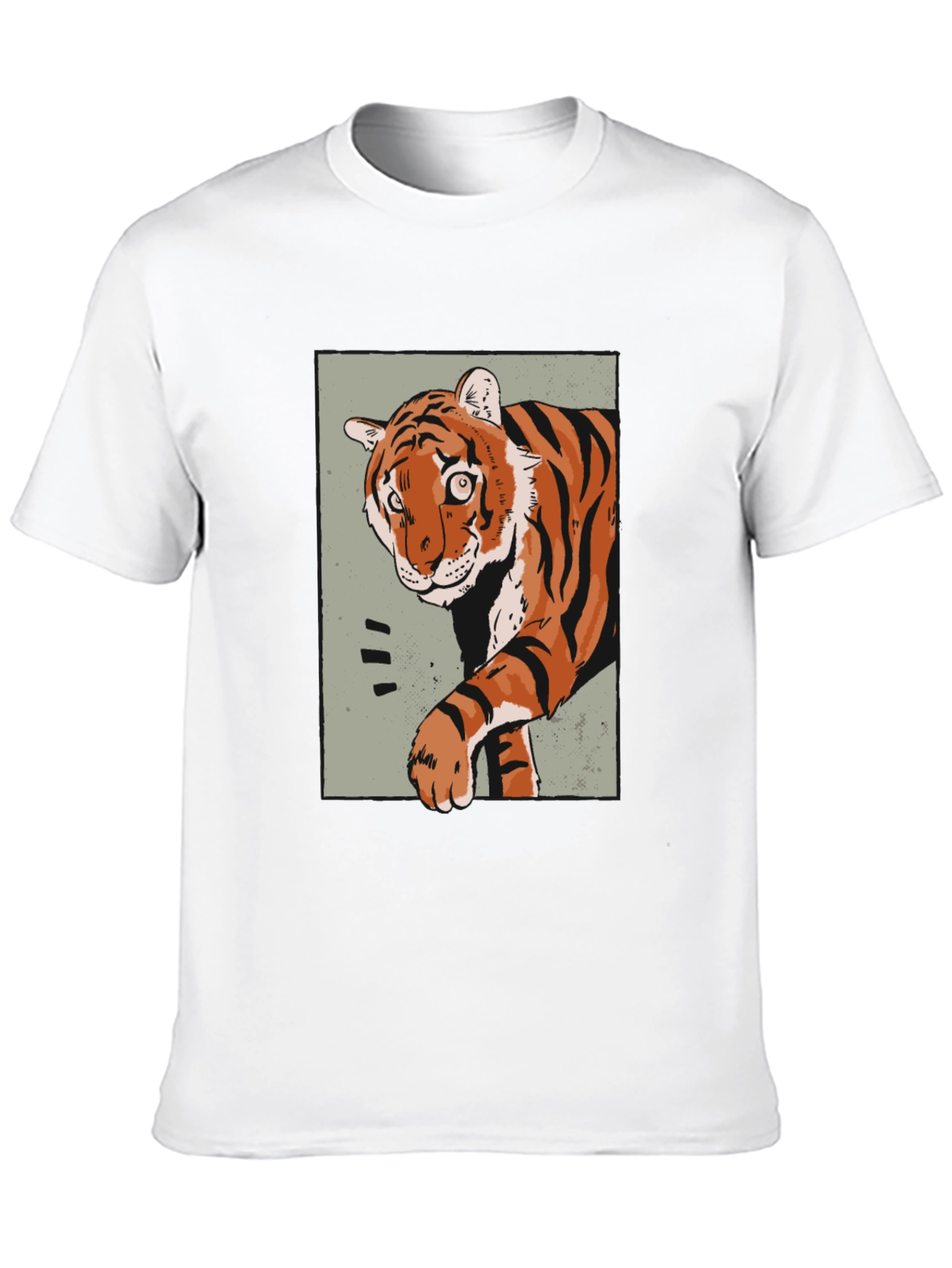 Tiger Graphic Print T-Shirt