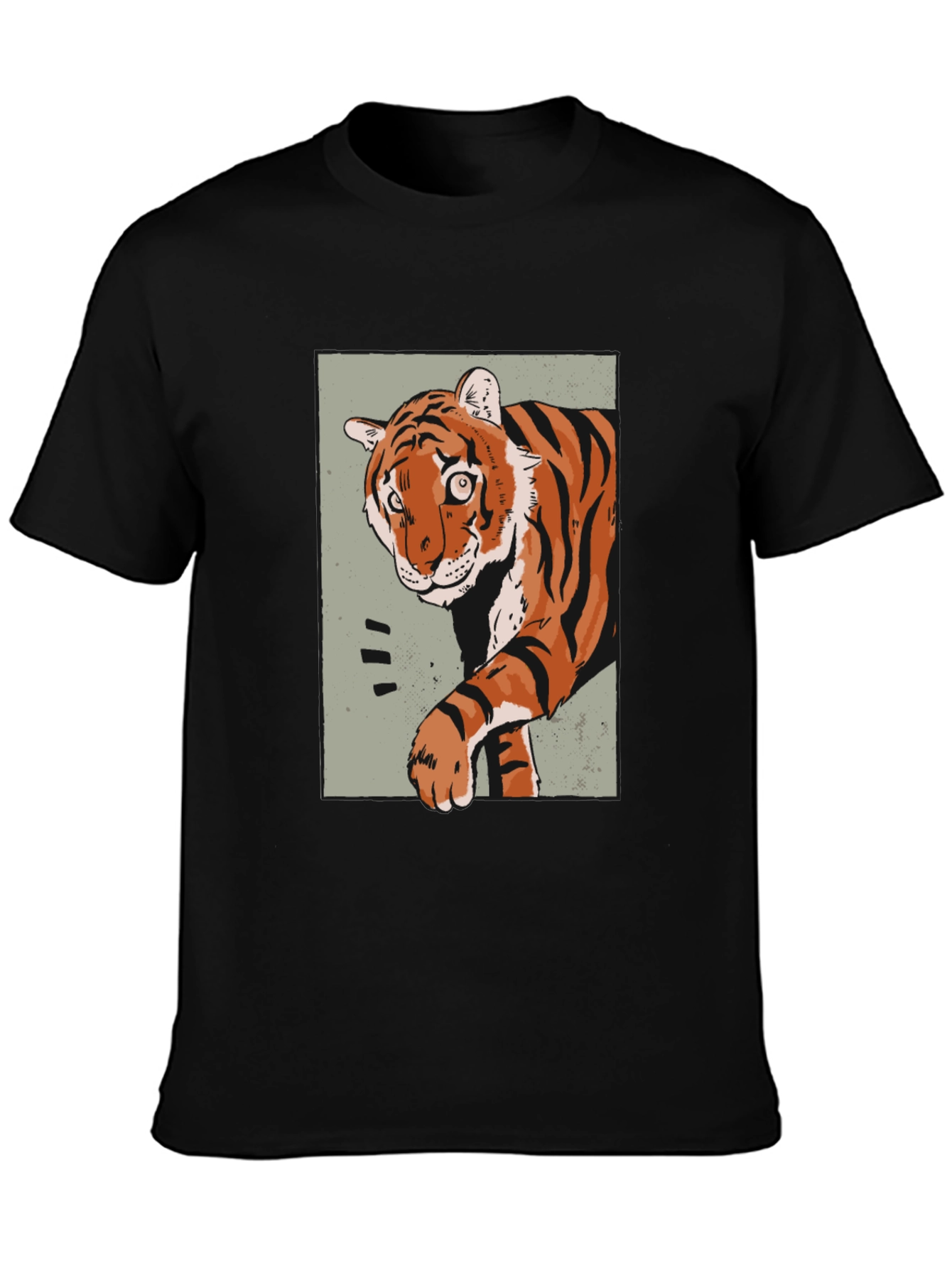 Tiger Graphic Print T-Shirt