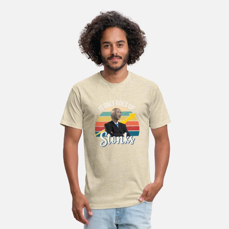 Stonks only go up dank meme man