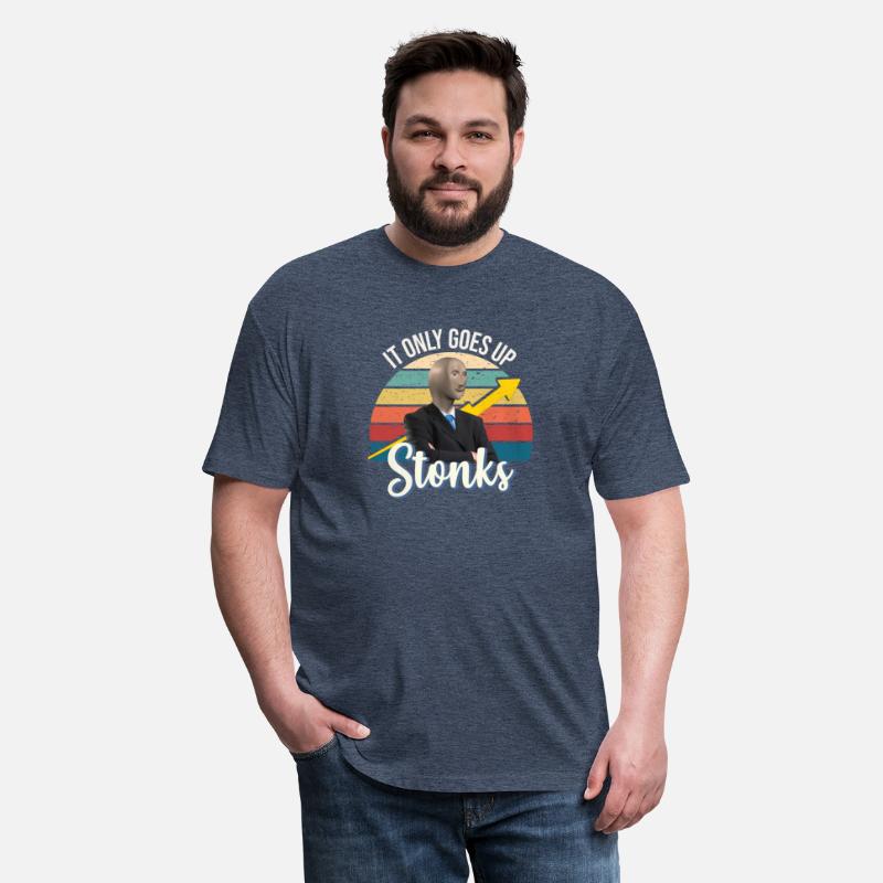 Stonks only go up dank meme man