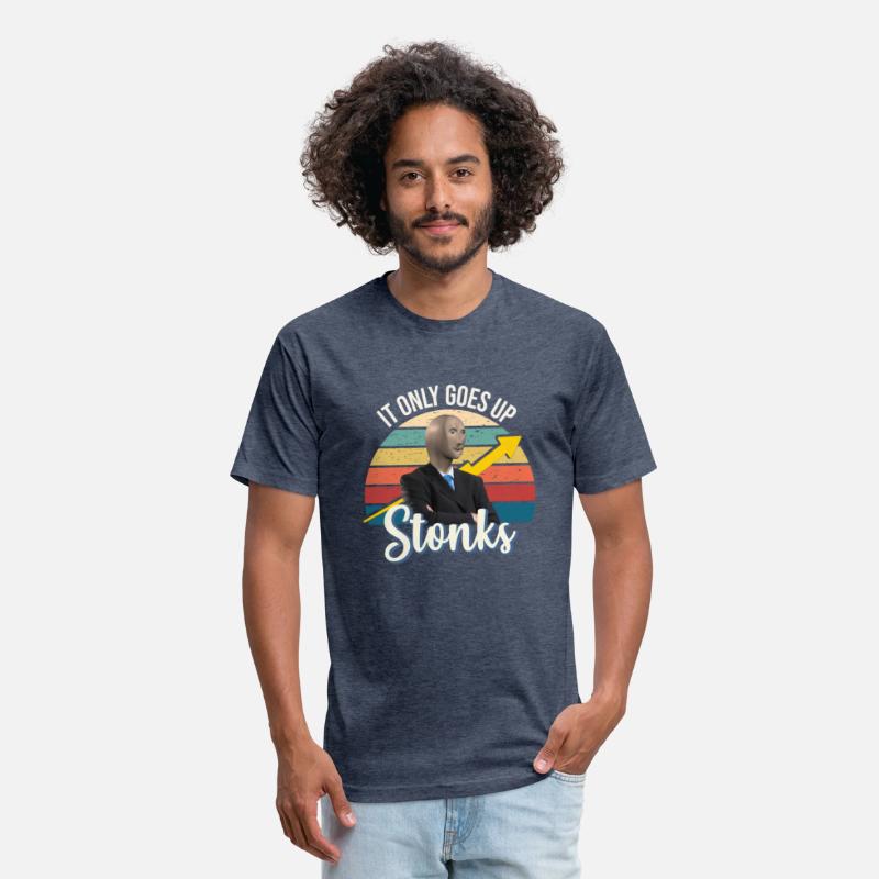 Stonks only go up dank meme man
