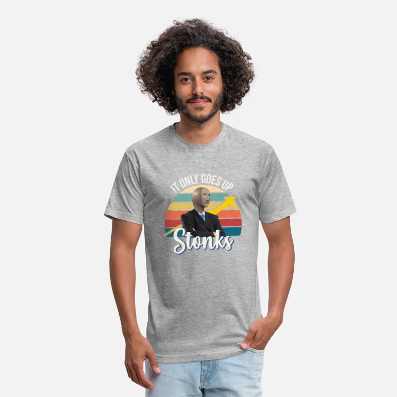 Stonks only go up dank meme man