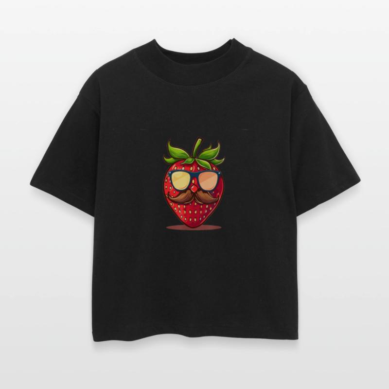 Strawberry Sunglasses Mustache Fruits