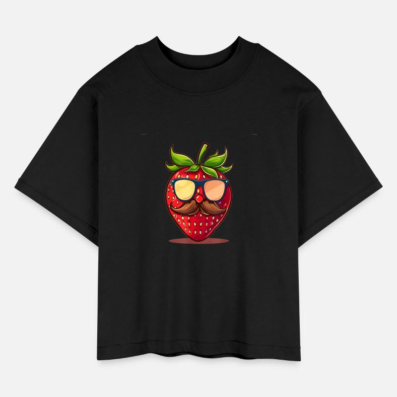 Strawberry Sunglasses Mustache Fruits