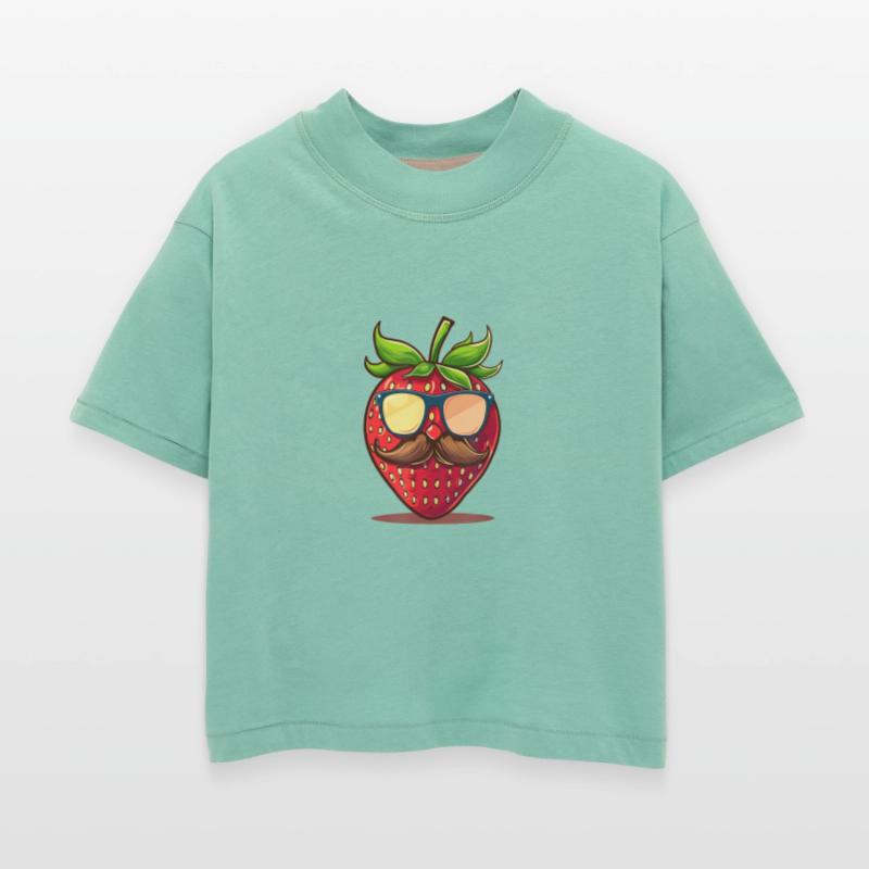 Strawberry Sunglasses Mustache Fruits