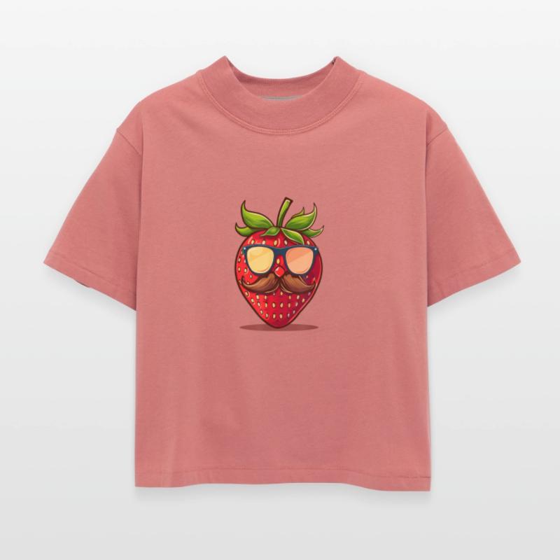 Strawberry Sunglasses Mustache Fruits