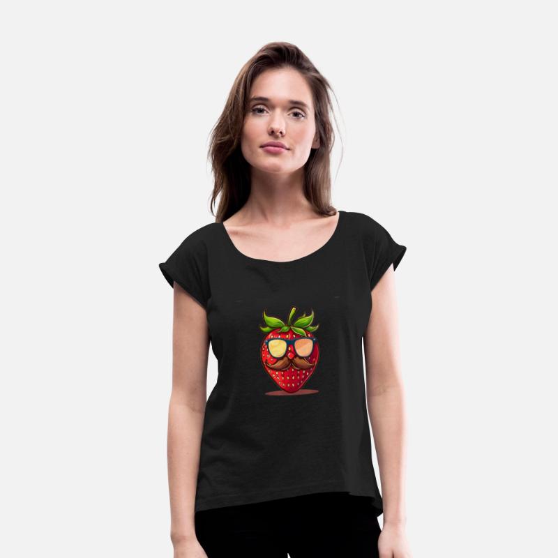Strawberry Sunglasses Mustache Fruits