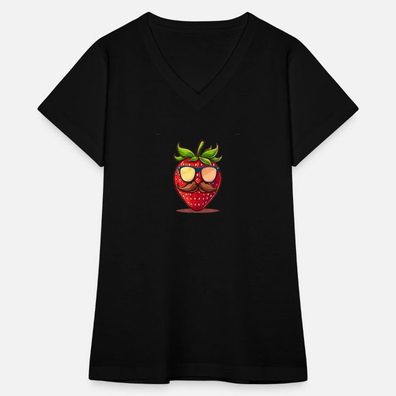 Strawberry Sunglasses Mustache Fruits