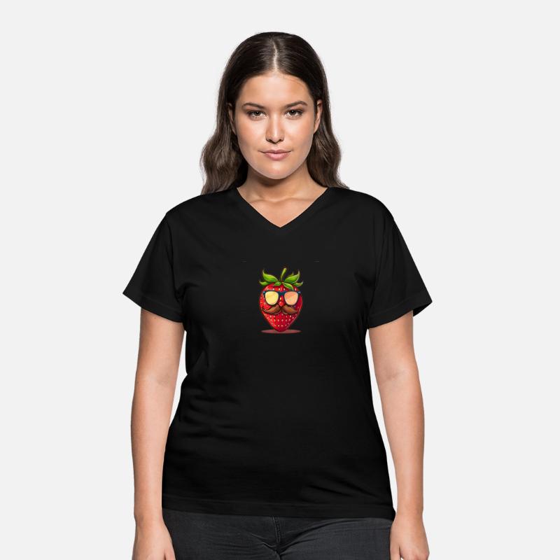 Strawberry Sunglasses Mustache Fruits