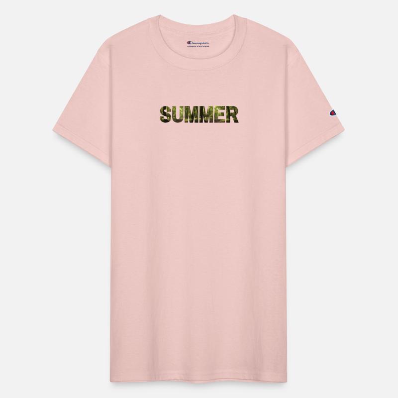 Summer Font With Forest Background Graphic Tee