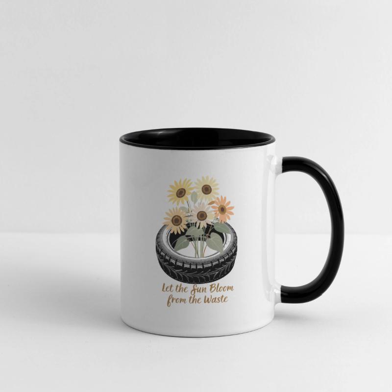Sunflower Tire Eco Shirt Waste to Beauty Design