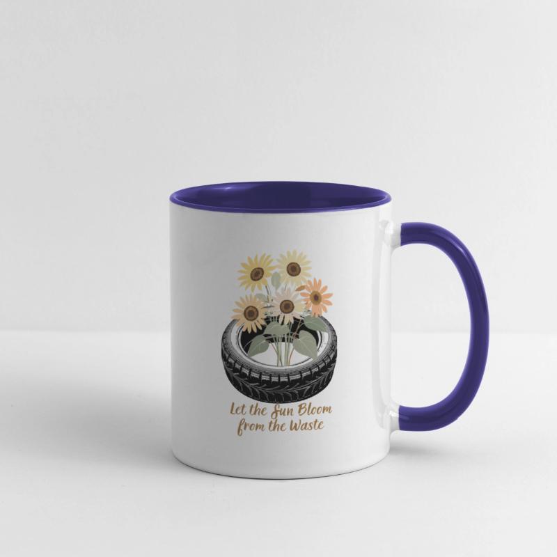 Sunflower Tire Eco Shirt Waste to Beauty Design
