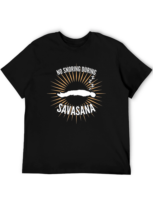 Yoga Savasana T-Shirt - No Snoring Funny Tee