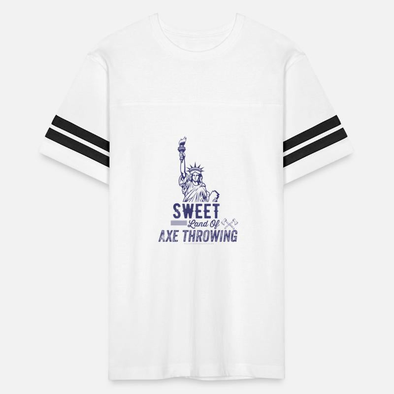 Sweet Land of axe throwing patriotic axe thrower