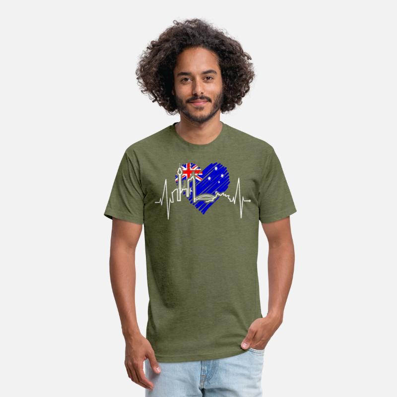 Sydney Skyline Heartbeat Australian Heart Rate Fan