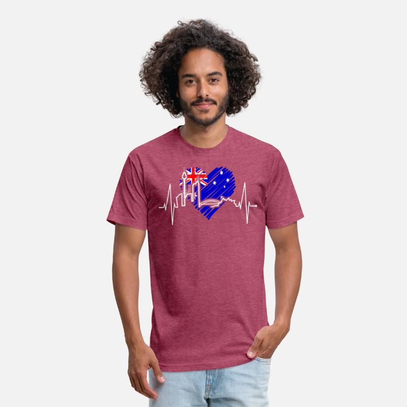 Sydney Skyline Heartbeat Australian Heart Rate Fan