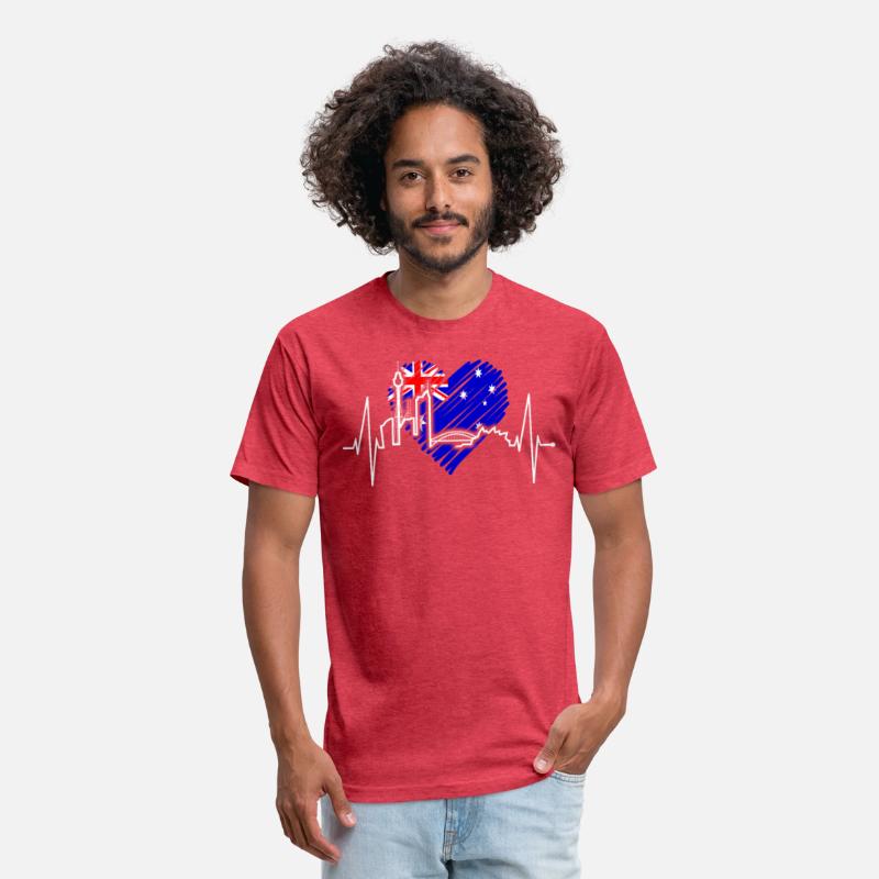Sydney Skyline Heartbeat Australian Heart Rate Fan