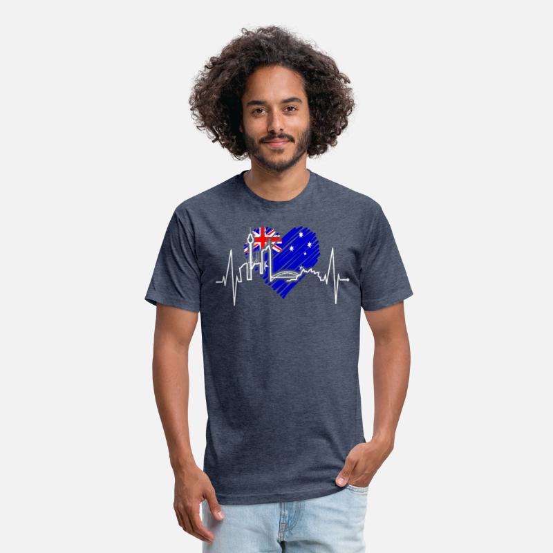 Sydney Skyline Heartbeat Australian Heart Rate Fan