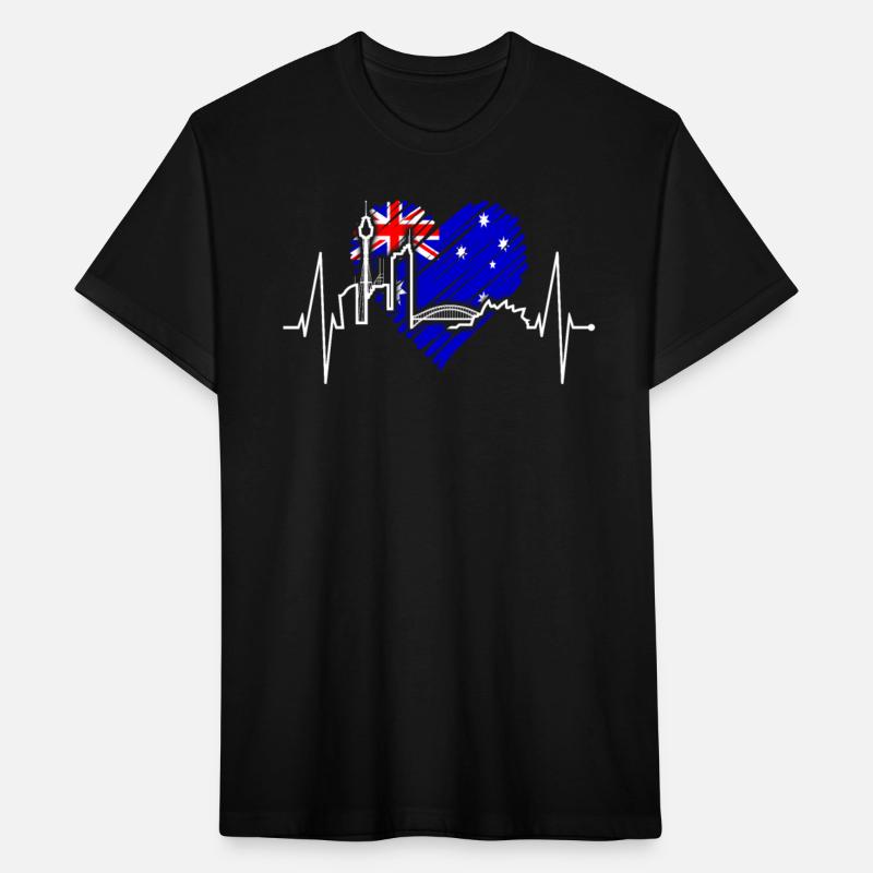 Sydney Skyline Heartbeat Australian Heart Rate Fan